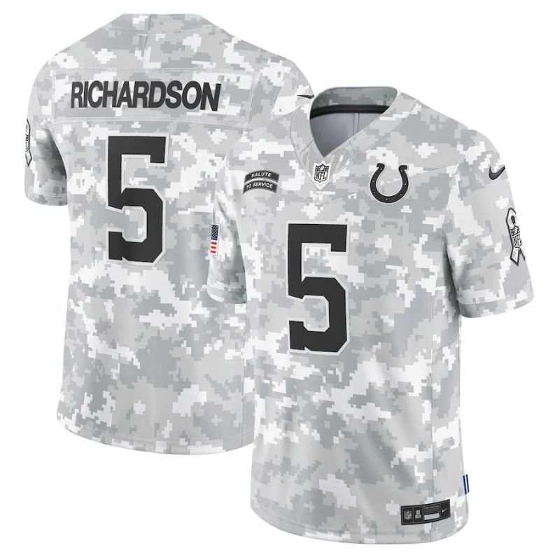 Men Indianapolis Colts #5 Richardson Nike Arctic Camo 2024 Salute to Service Limited NFL Jersey->minnesota vikings->NFL Jersey